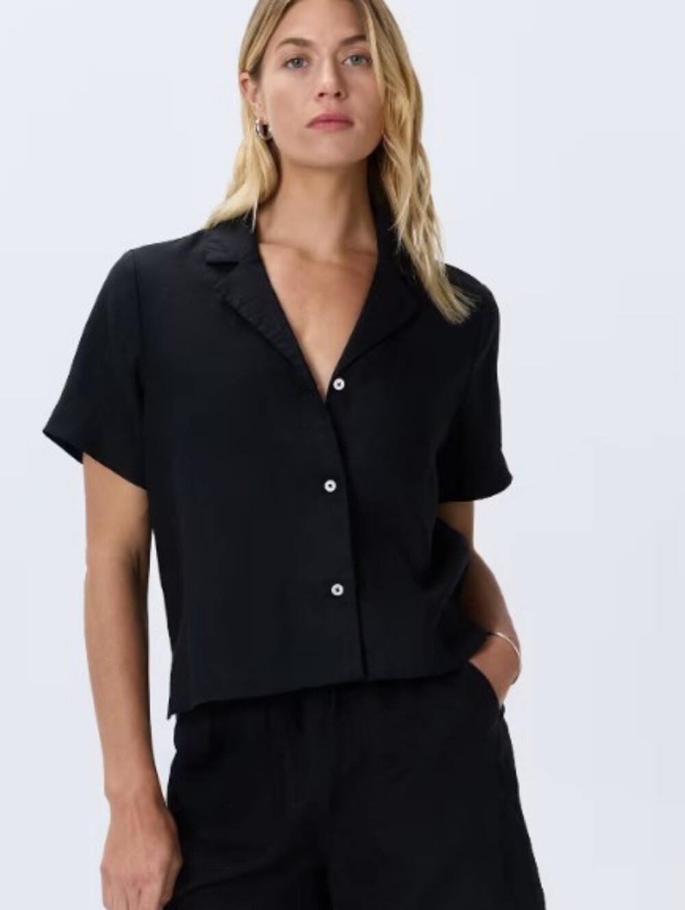 Quince European Linen Short Sleeve Shirt Button Down